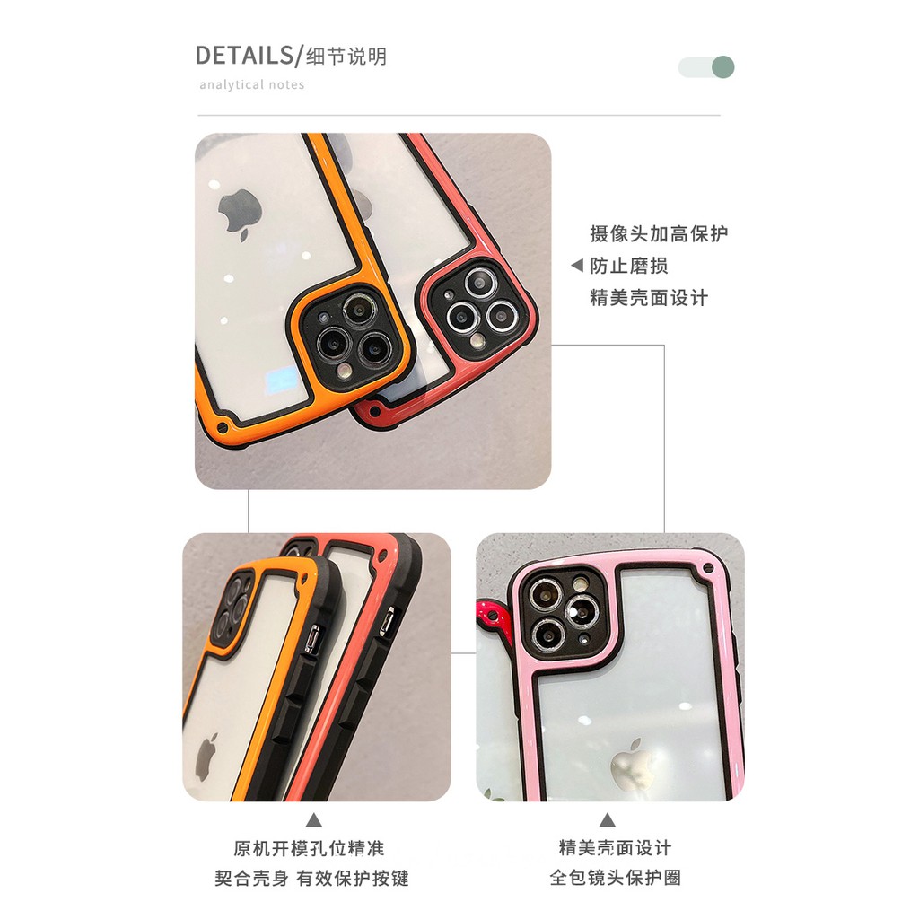 Ốp Điện Thoại Phối Màu Đơn Giản Cho Iphone 11 Pro Xs Max Xr I8 I7 Plus Màu Sắc | BigBuy360 - bigbuy360.vn