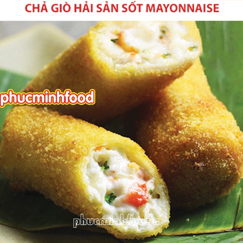 Chả giò hải sản xốt mayonnaise hộp 500gram