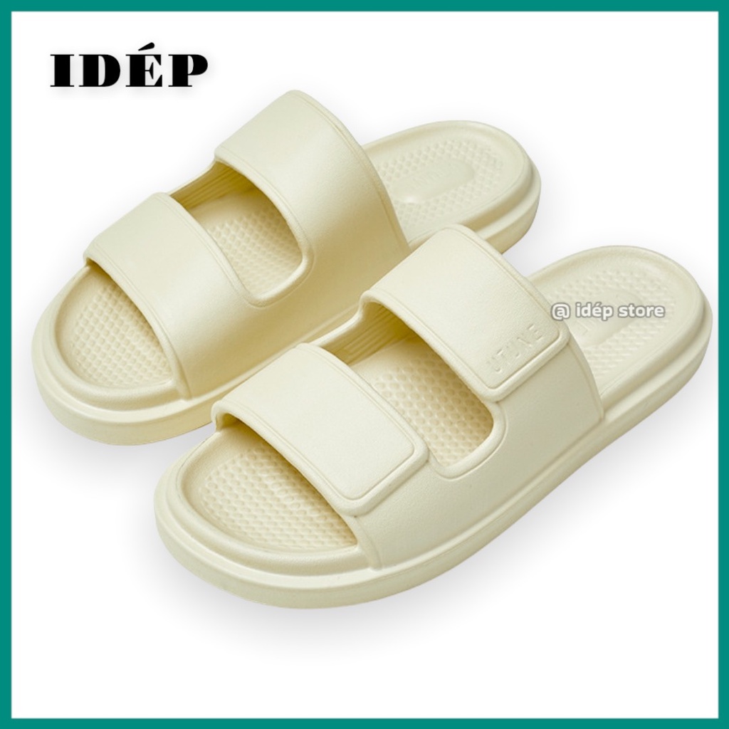 Dép bánh mì 2 quai Unisex đúc nguyên khối siêu nhẹ đi mưa nam nữ Maipy DL208