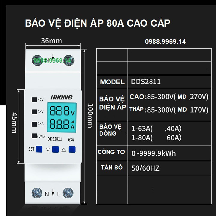 BẢO VỆ MẤT TRUNG TÍNH 80A CÓ MÀN HÌNH VÀ CÔNG TƠ ĐIỆN | BigBuy360 - bigbuy360.vn