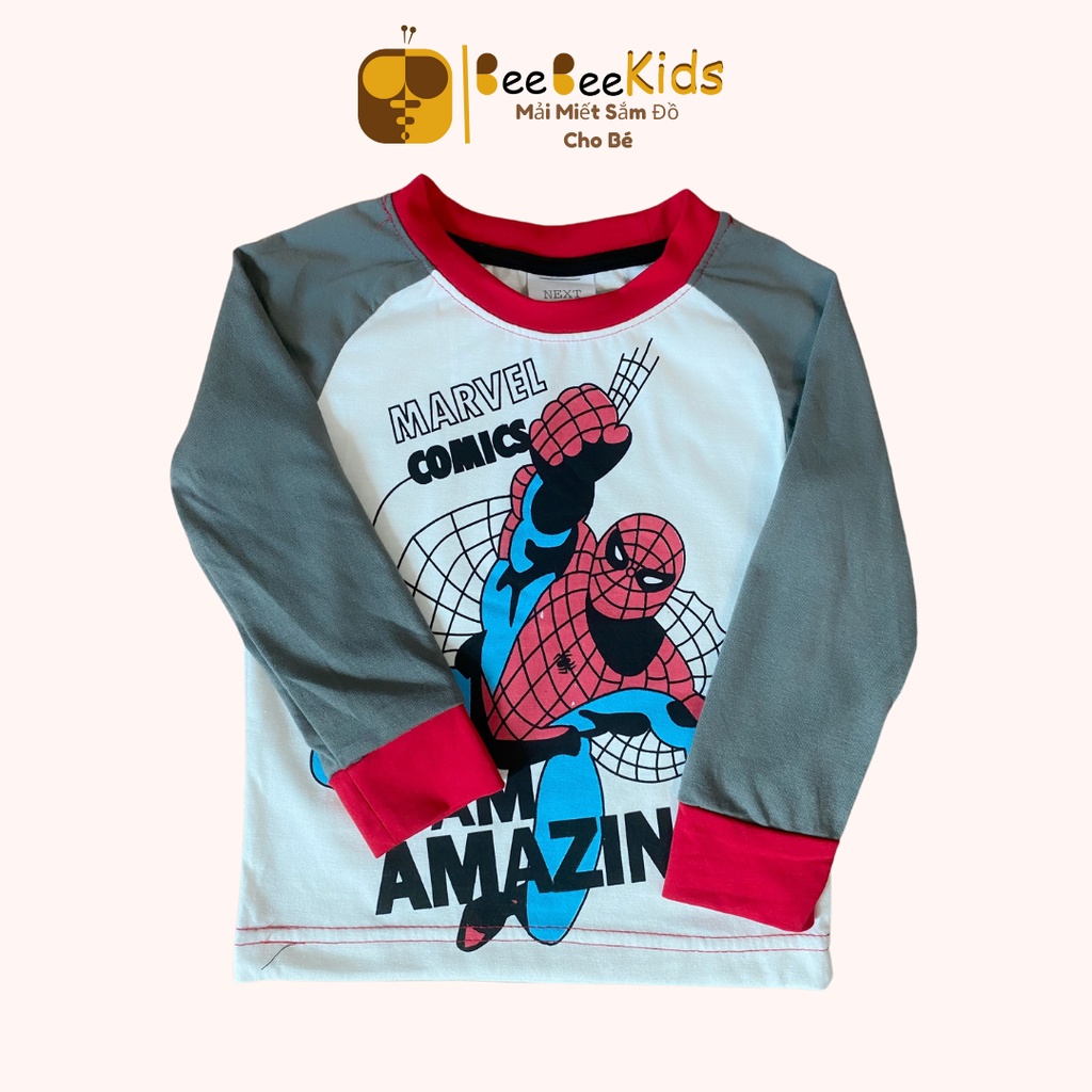 Combo 2 Bộ Đồ Ngủ Siêu Nhân Nhện Bé Trai BEEBEEKIDS Quần Áo Spider man Trẻ Em 2-8 Tuổi