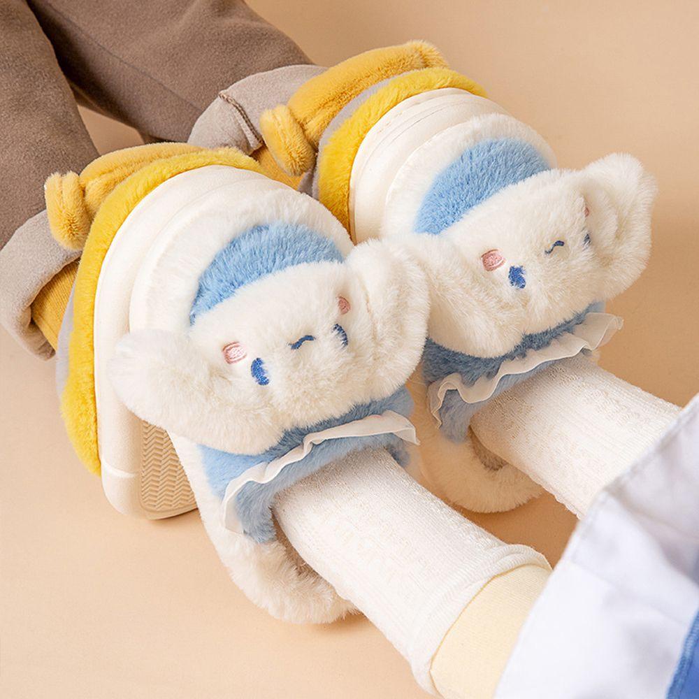 Dép Quai Ngang Họa Tiết Hoạt Hình Mèo Kt My Melody Cinnamoroll Dễ Thương Cho Nữ