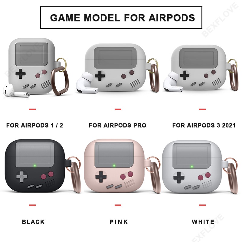 Vỏ bảo vệ hộp sạc tai nghe Airpods 3 Pro bằng silicon hình chú chó 3D dễ thương