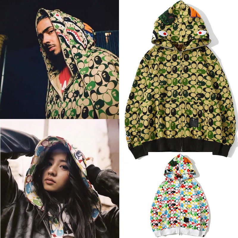 [ FREE SHIP] Áo khoác BAPE * COACH dành cho nam, nữ