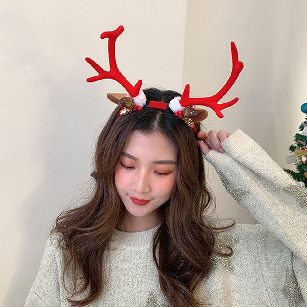 Băng Đô Cài Tóc Đính Bóng Lông Chống Trượt Phong Cách Hàn Quốc Dễ Thương Cho Nữ