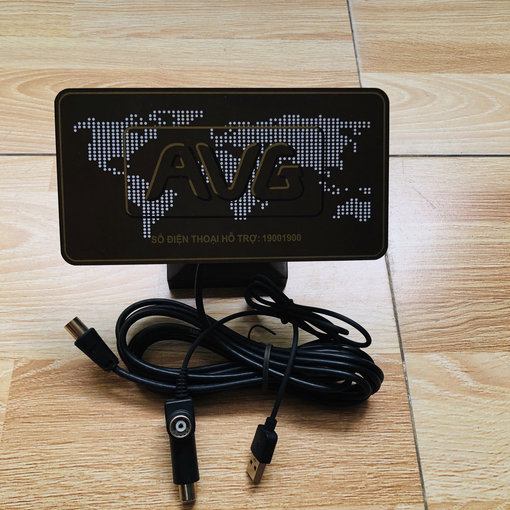 Ăng ten trong nhà ( để bàn ) Chính hãng truyền hình an viên + nguồn cấp ăng ten sử sụng dc cho tivi tích hợp DVB T2