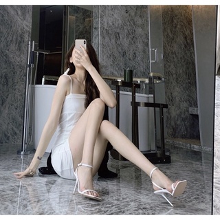sandal quai mảnh gót 10p