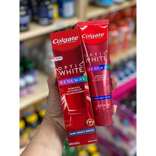 [CHUẨN MỸ] Kem đánh răng Colgate Optic White Renewal (116g) - Hàng Mới