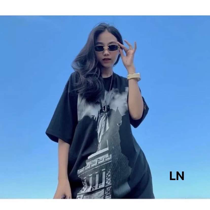 [SALE SIÊU SỐC] Áo phông tượng nữ thần tự do chất liệu cotton su nam nữ mặc vô cùng đẹp (LN-P35P0)