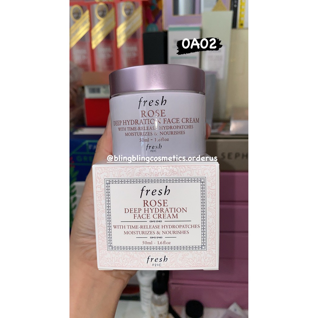 Kem dưỡng Fresh Rose Deep Hydration fullsize 50ml, 100ml