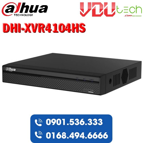 ĐẦU GHI HÌNH DAHUA 4 KÊNH DHI-XVR4104HS (1080N) - Tem DSS Việt Nam