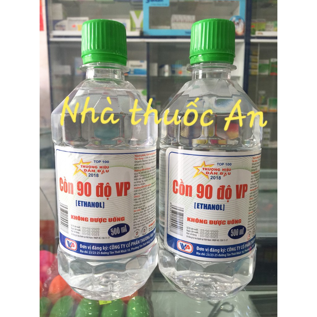 (vòi xịt ) Cồn 70-90 độ Vĩnh Phúc 500ml