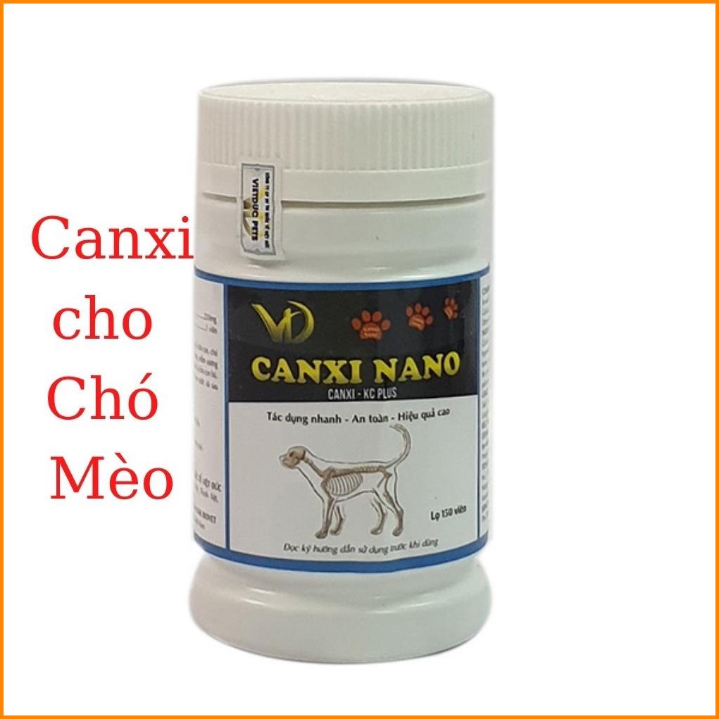 Canxi nano chó mèo cho chó bầu bổ sung, phục hồi bị hạ bàn tai cụp, thiếu canxi