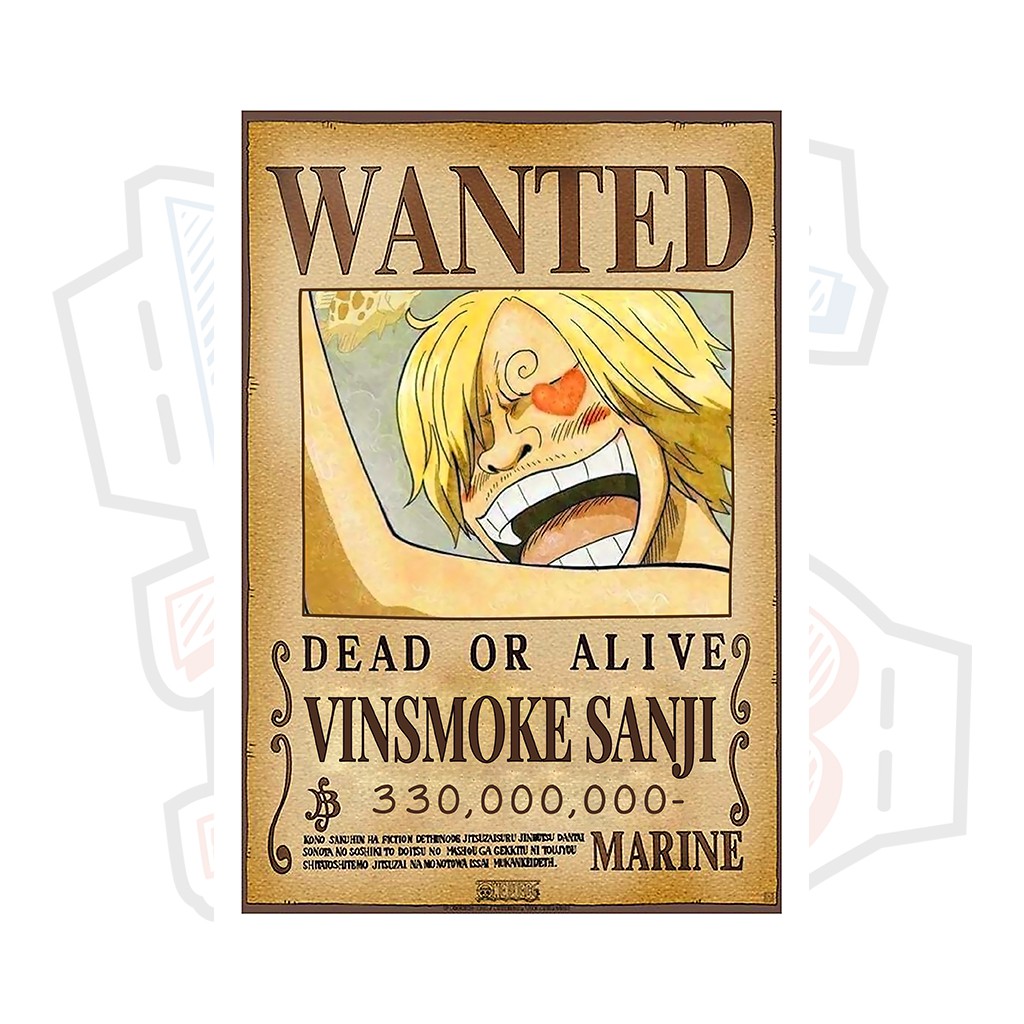 Poster truy nã Vinsmoke Sanji (Timeskip) - One Piece