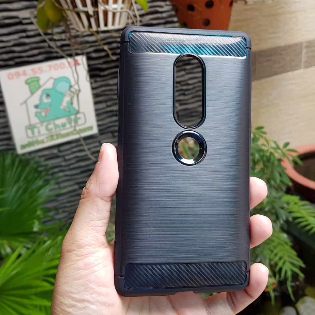 [Ảnh Thật] Ốp Lưng Sony XZ2 Premium Dẻo Vân Carbon Phay Xước Chống Sốc