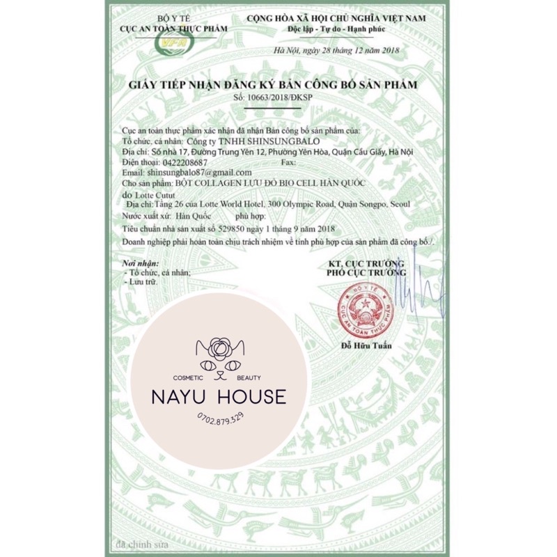 HỘP 30 GÓI COLLAGEN LỰU HÀN QUỐC BIO CELL | Thế Giới Skin Care