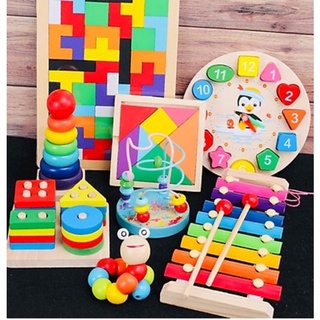 [GIÁ SIÊU TỐT] - Đồ chơi gỗ montessori cho bé [khách tự chọn món]