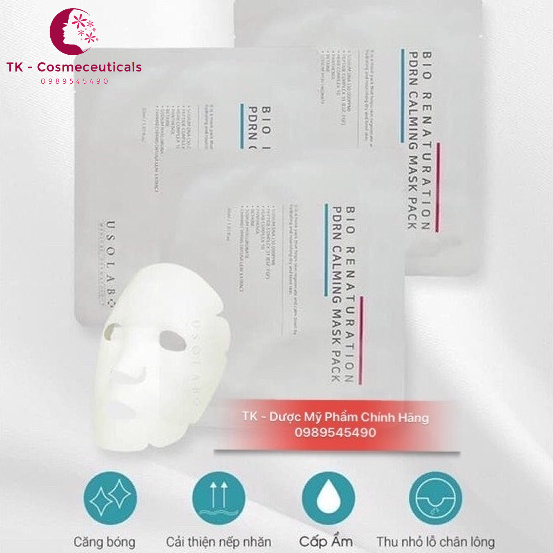 Mặt Nạ Usolab Pdrn Mask Dna Tế Bào Gốc Tái Tạo Da Bào Thai Cá Hồi Giúp Da Mịn Màng, Trắng Sáng