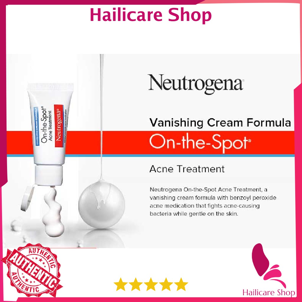 Gel chấm mụn Neutrogena On-the-Spot Acne Treatment 2,5% Benzoyl Peroxide