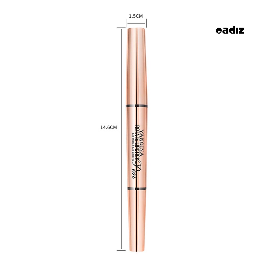 Bút Kẻ Viền Môi Hai Đầu Màu Lì Chống Thấm Nước Đa Năng 1.7g