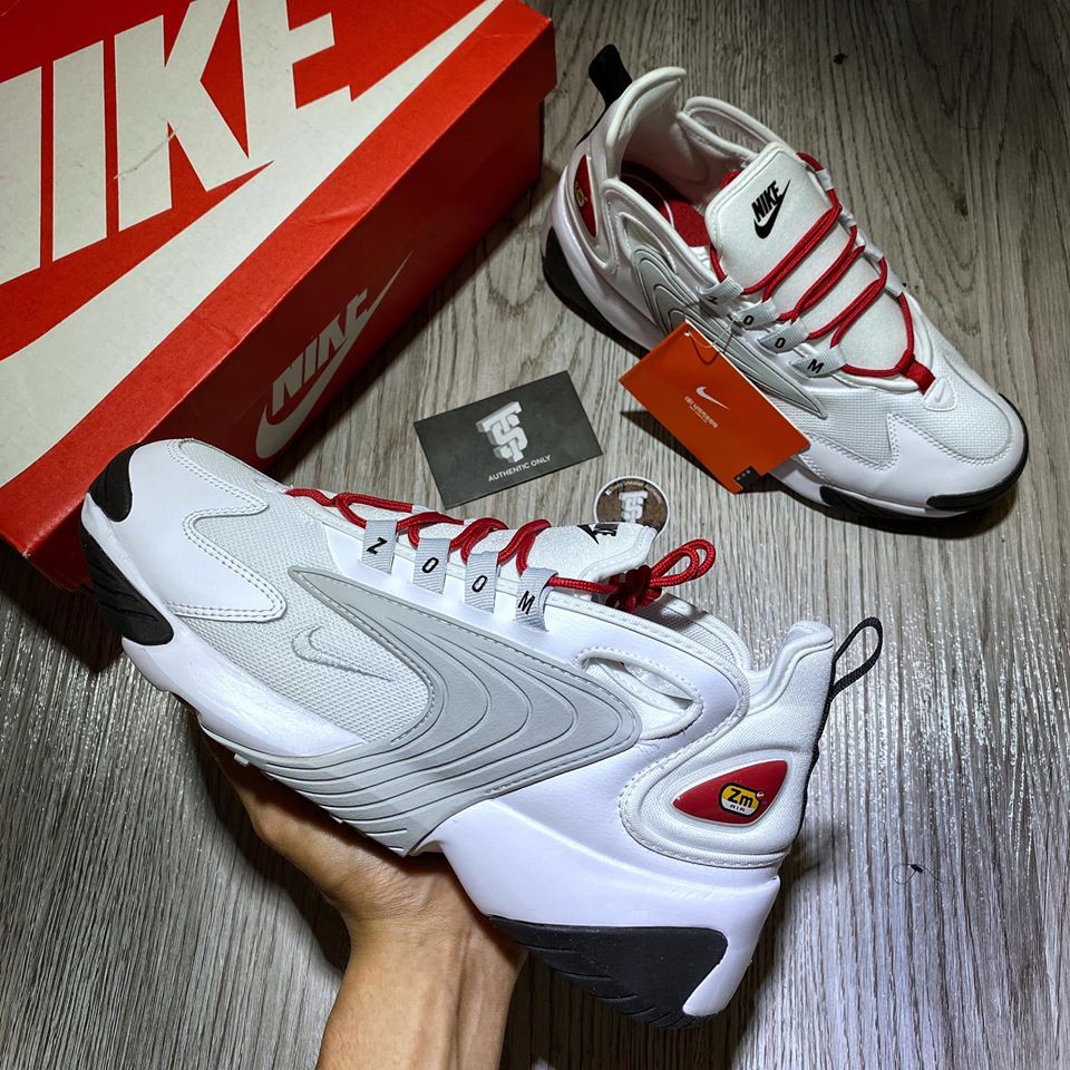 [Chính hãng] Giày thể thao NIKE ZOOM 2000 White Red / Black Gold