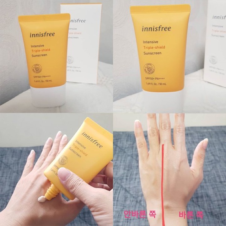 Kem Chống Nắng Chống Trôi Innisfree Intensive Triple Care Sunscreen SPF50+ PA++++ 50ml | BigBuy360 - bigbuy360.vn
