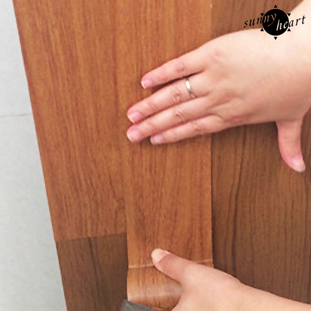 1 Cuộn Băng Keo Dán Sàn Nhà Bằng PE Họa Tiết Vân Gỗ Độ Dính Cao