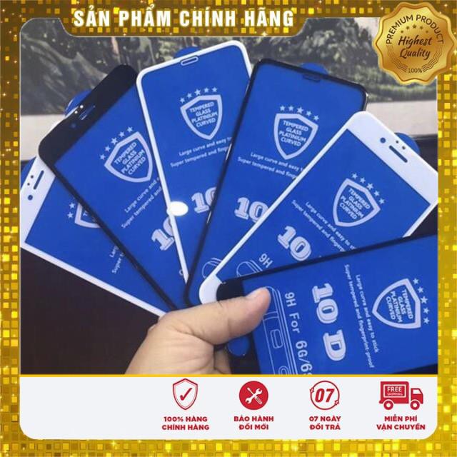 KÍNH CƯỜNG LỰC 10D TỐT TẤT CẢ CÁC DÒNG IPHONE (BOSS)