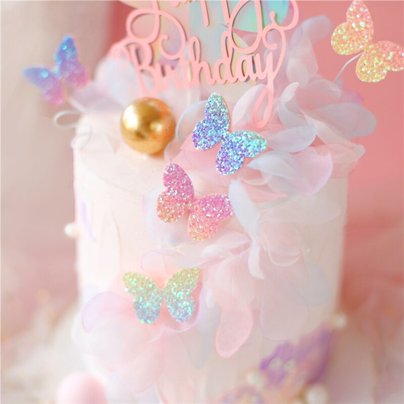 Phụ Kiện Trang Trí Bánh Sinh Nhật Hình Bướm Xinh Xắn