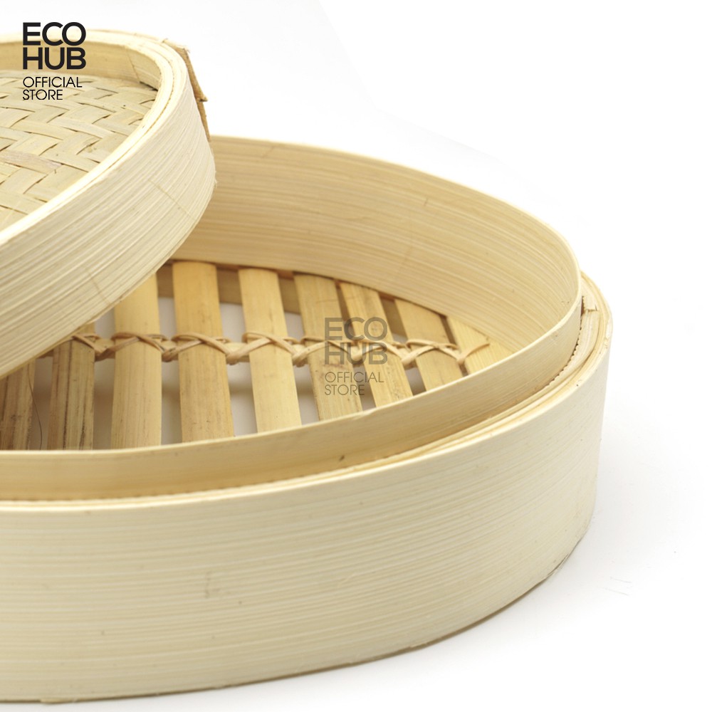 Xửng hấp tre ECOHUB Dimsum / Bánh bao / Xôi (Size: 15/18/20/22/25/30cm | EH034