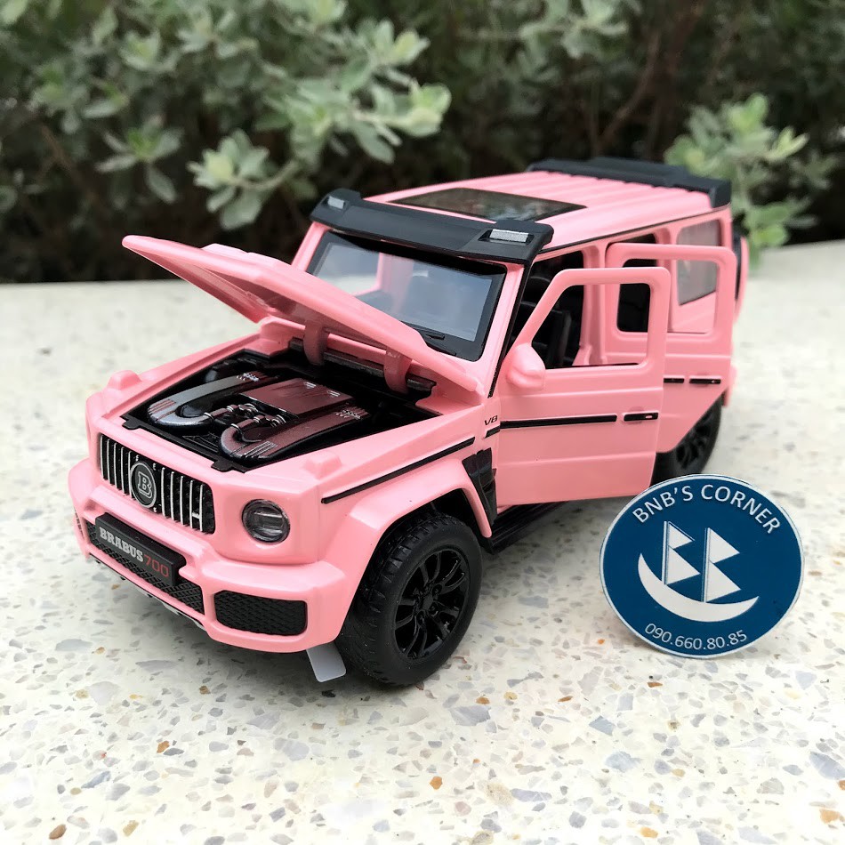 [BNB's Corner] Xe mô hình 1:32 Mercedes-Benz Brabus G700 màu hồng