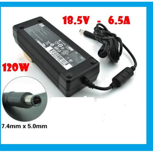 [SẠC ZIN ] Adapter/ Sạc Laptop HP 8540w 8560w 8530p 8540p (18.5V 6.5A - 120W) ZIN (Hàng chất lượng cao) Kèm Dây Nguồn