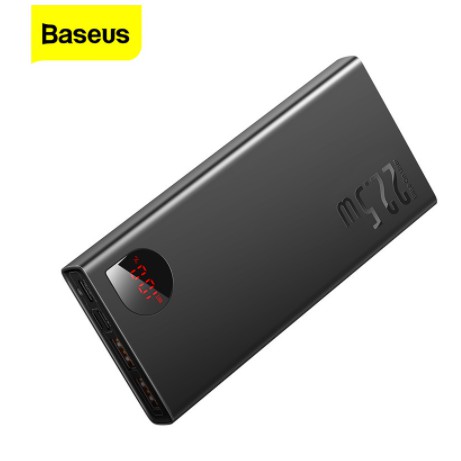 (Sẵn) Pin sạc dự phòng Baseus Cổng Usb 4.0 Tốc độ cao cho Iphone Samsung 20.000mah-Đen( kèm ảnh thật)