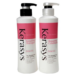 [Chính hãng] Dầu Gội Xả Kerasys Repairing giúp tóc phục hồi bóng khỏe Hàn Quốc 600ml
