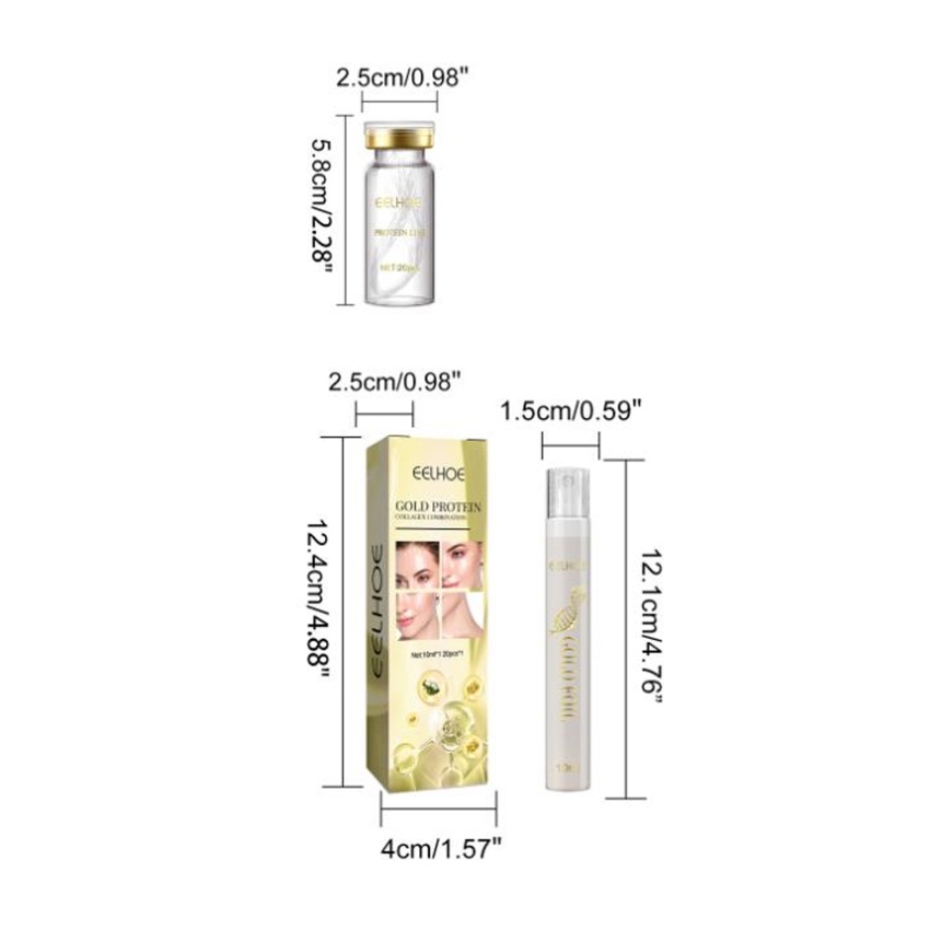 Tinh Chất Vàng Protein Collagen Dưỡng Ẩm Chống Lão Hóa Và Nếp Nhăn Cho Da Mặt