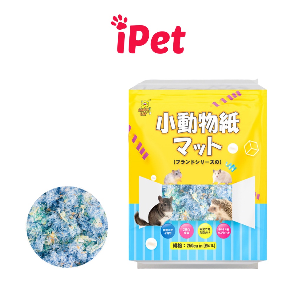 [Dùng Thử] Giấy Lót Chuồng Happy Chuyên Dụng Cho Hamster, Sóc Nhím Túi 50g - iPet Shop