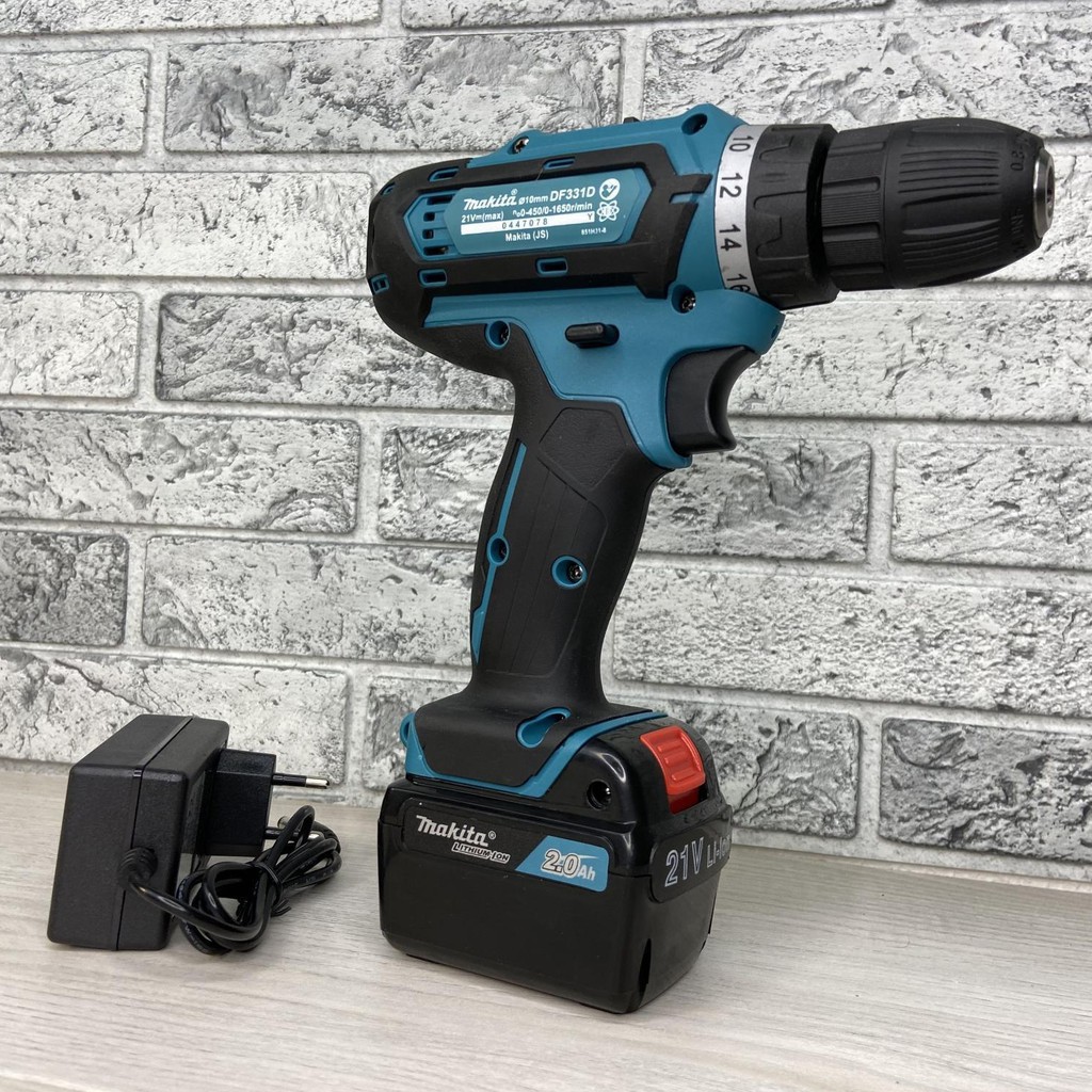 MÁY Khoan Pin MAKITA 21V  (khoan, bắt vít ) - TẶNG 1 mũi khoan , Pin Vuông, 100% Đồng - Máy Bắt Vít 21V