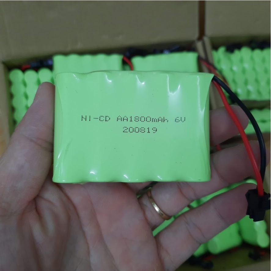 Pin sạc 6v 1800mah cho xe mô hình điều khiển cổng nối SM