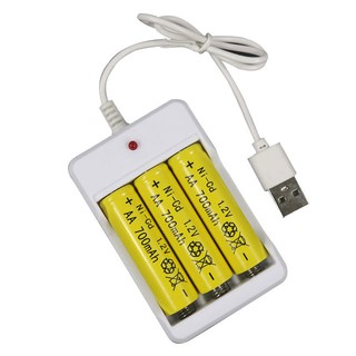 Sạc pin aa aaa cáp usb