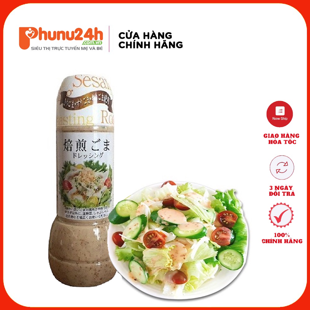 Nước sốt salad vị mè rang Kobe Bussan Nhật Bản 300ml(Date T11/2022)