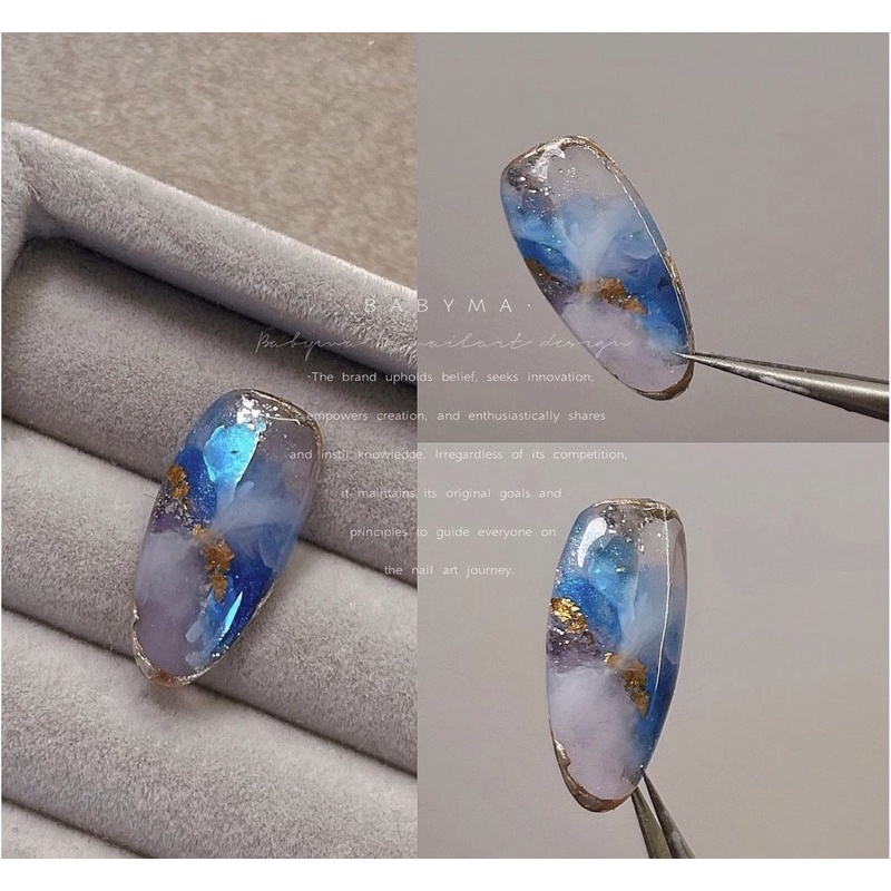 Hộp mẫu móng trong tròn bầu chuyên design vâm đá 504 móng
