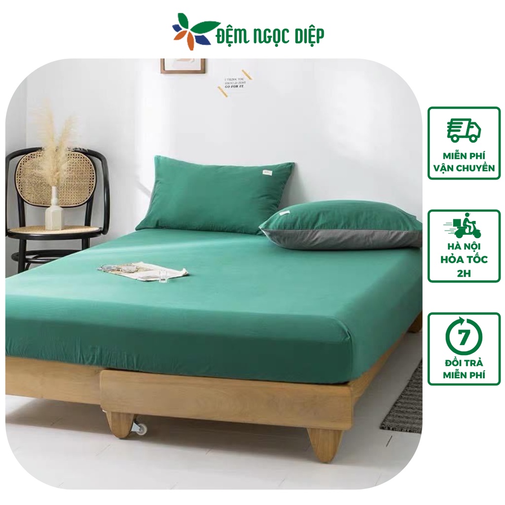 Bộ ga gối bọc đệm lò xo cotton Tici kích thước 20-25cm Đệm Ngọc Diệp