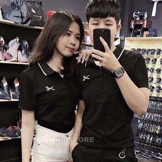 ÁO THUN CẶP NAM - NỮ, ÁO THUN CÓ CỔ NGẮN TAY CAO CẤP LALASHOP1990   02