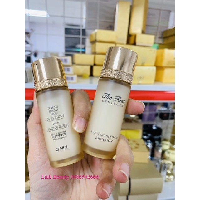 [AUTH100%] CÓ SẴN - TÁCH SET - Cặp Sữa dưỡng tái sinh da Ohui The First Geniture Emulsion 20ml