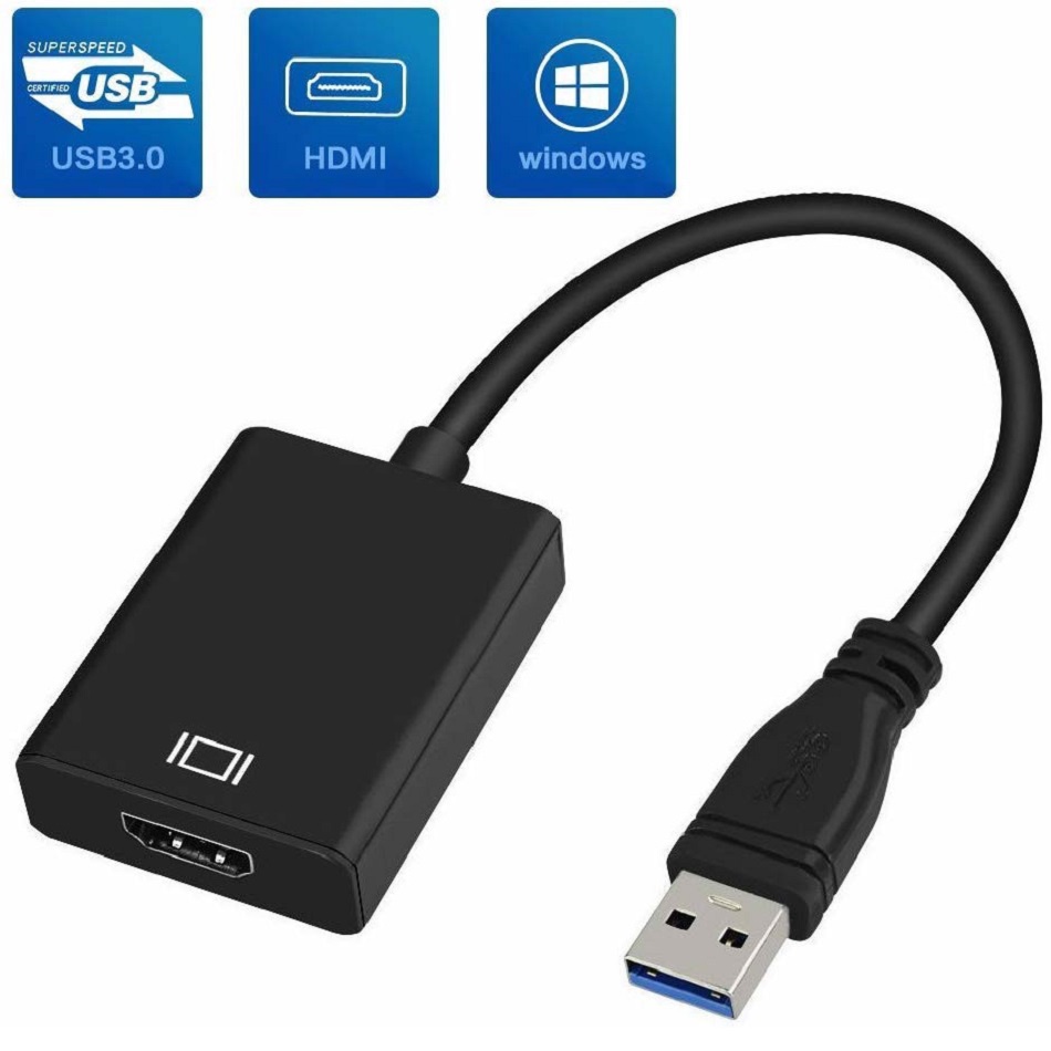 Cáp Chuyển Đổi USB to VGA HDMI USB to VGA USB to HDMI 3.0 dùng cho laptop máy tính ARIGATO