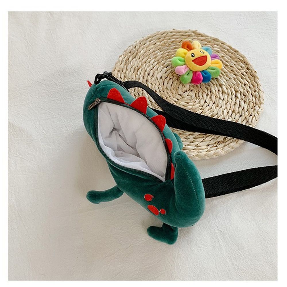 Túi đeo chéo hình khủng long nhồi bông dễ thương cho bé