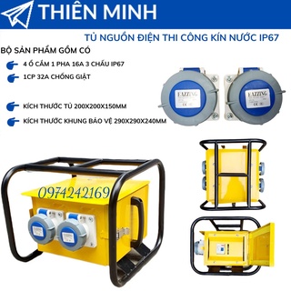 Tủ điện nguồn thi công 1 pha ip44/ip67
