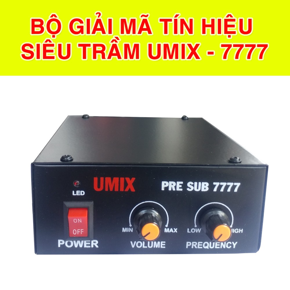 Sound Card giải mã tín hiệu Sub siêu trầm UMIX - 7777 Chuyên dùng Nghe nhạc, Karaoke, Nhạc sống