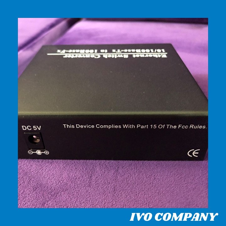 Thiết Bị Chuyển Đổi Quang Điện 1 Sợi Media Converter 1FO 2 Quang 3 LAN 100Mbps