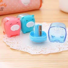 Gọt bút chì Deli 0557 cute hình con lợn đáng yêu - Gọt bút chì mini cao cấp - MIYABI STORE